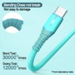 CASIFY CT03 5A Type C Fast Charging Cable Light Indicator Type C Cable Data Cable 1M Blue Support All Smartphone - Image 2