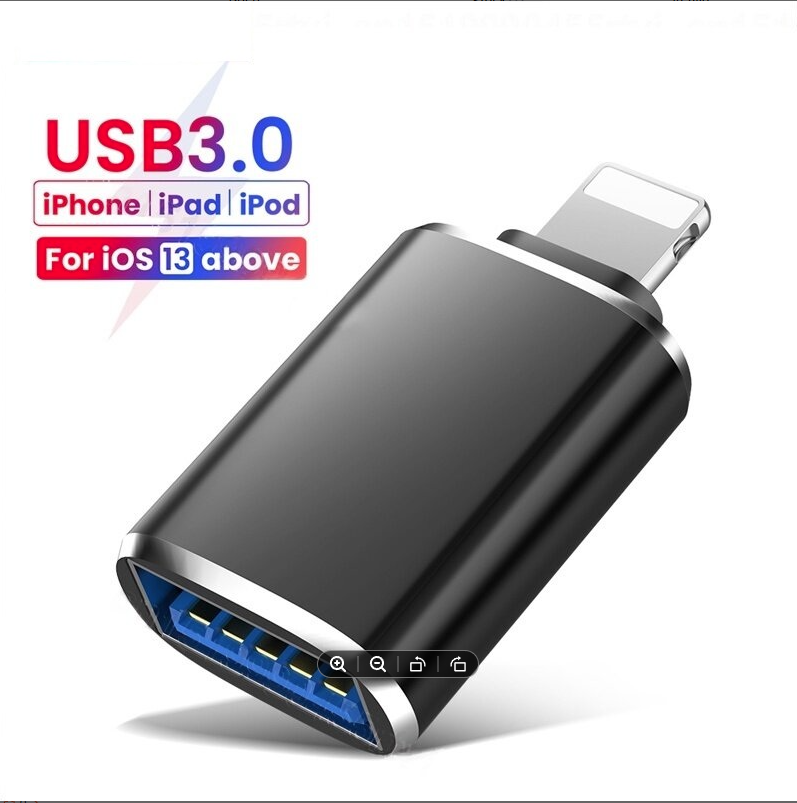 Screenshot_21 OTGiP03 iPhone OTG Adapter iPhone OTG Adapter USB 3.0 OTG Cable Adapter iPhone To USB3.0 OTG Adapter Cable iPhone OTG Black - Image 1