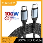 CASIFY CC05 QC 4.0 100W USB C to Type C Fast Charging Cable PD Cable Type C To Type C Fast Charging Cable 100W Cable Fast Charging Braided Cable - Image 2