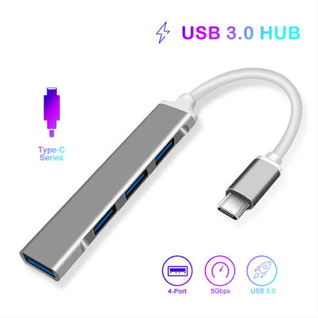 images (55) CASIFY H04 4 Ports Type C 3.0 Hub - Image 1