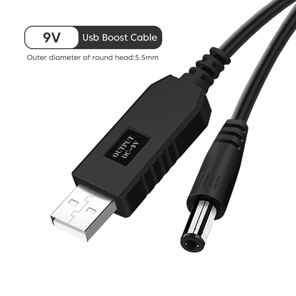 4730ea2f12cd6c877b20b8b86dd54386 CASIFY Router Cable 9V SB Power Boost line DC 5V to DC 9V Powerbank to Router and Onu Step UP Module USB Converter Adapter Cable 2.1x5.5mm Plug Router Cable Power bank - Image 1