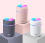 H2O Air Humidifier Portable Mini USB Aroma Lightning System Humidifier - 300ml - Image 3