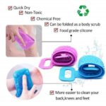 2 Pc Silicone Back Scrubber for Shower - Exfoliating & Deep Clean Body Brush, Comfortable Massage (Multicolor) - Image 2